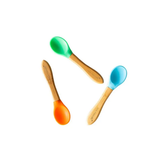 Comprar Juego de aprendizaje para bebés de 2 cucharas de silicona (Etapa 1  Etapa 2), 1 Recomendado por nutricionistas y expertos Baby Led Weaning,  naranja/azul