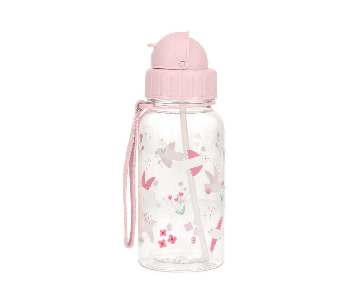 Botella con pajita 500ml - Blossom Birds