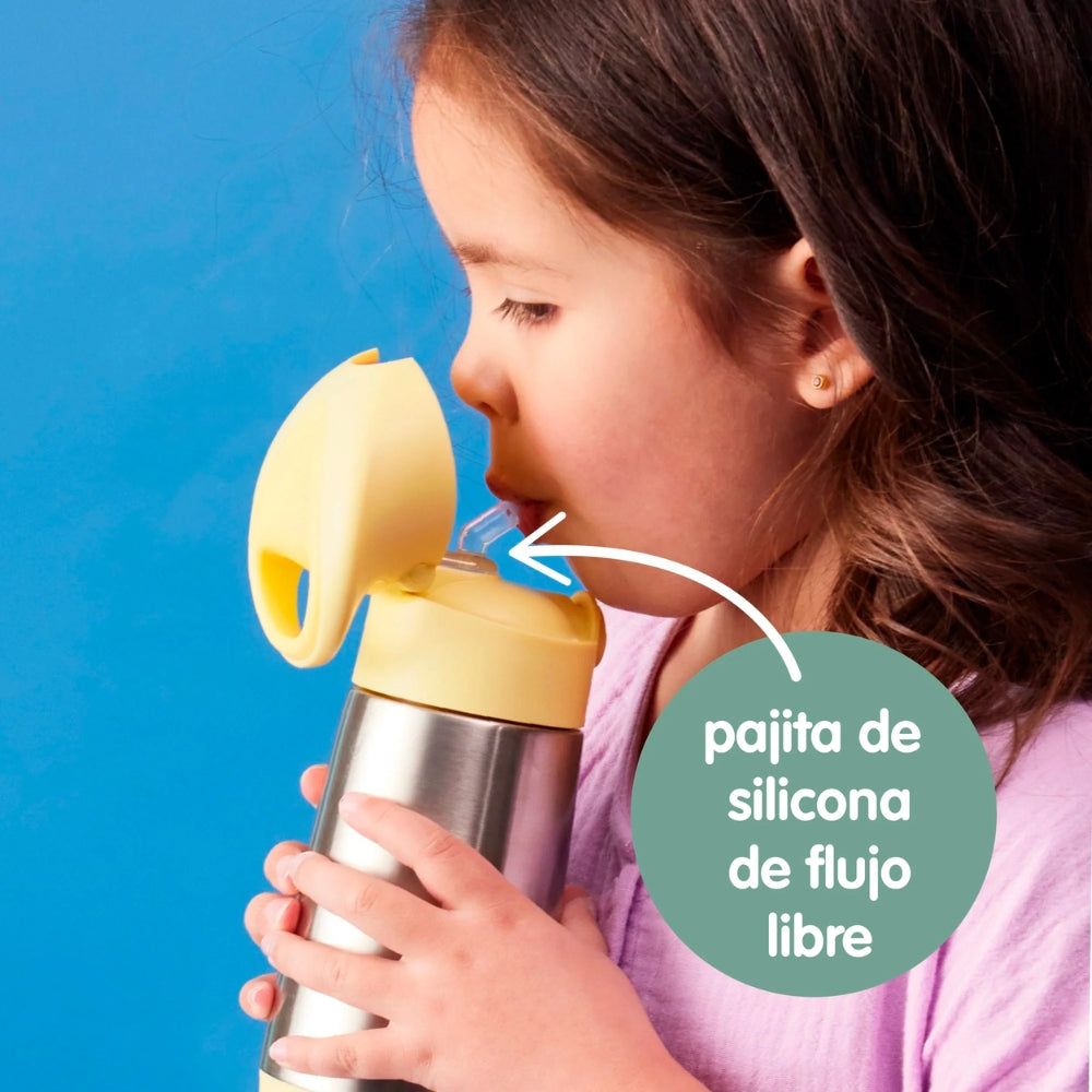 botella térmica con pajita 350ml - blush crush