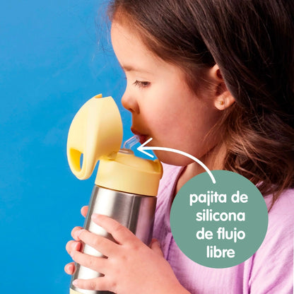botella térmica con pajita 350ml - blush crush