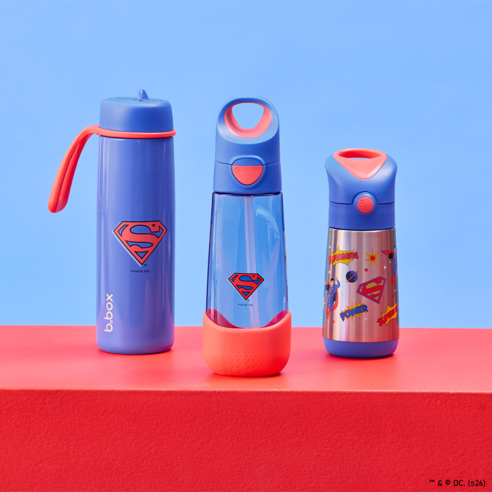 Garrafa B.Box com Palhinha 600ml - Lilás Pop