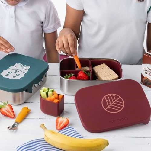 Fiambrera de Acero Inoxidable Classic Bento Box Burdeos – Eco Rascals