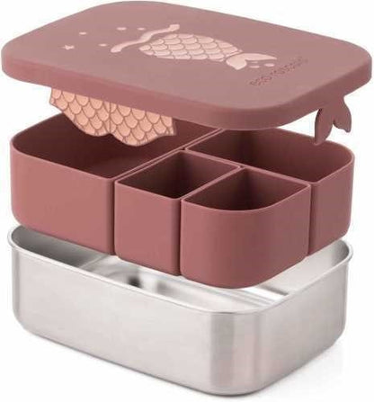 Fiambrera de Acero Inoxidable Classic Bento Box Sirena Blush – Eco Rascals
