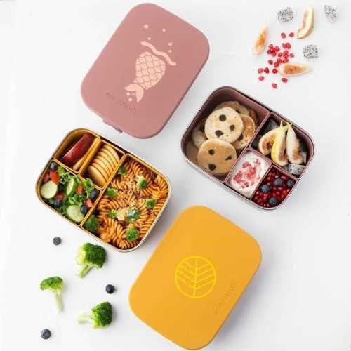 Fiambrera de Acero Inoxidable Classic Bento Box Sirena Blush – Eco Rascals