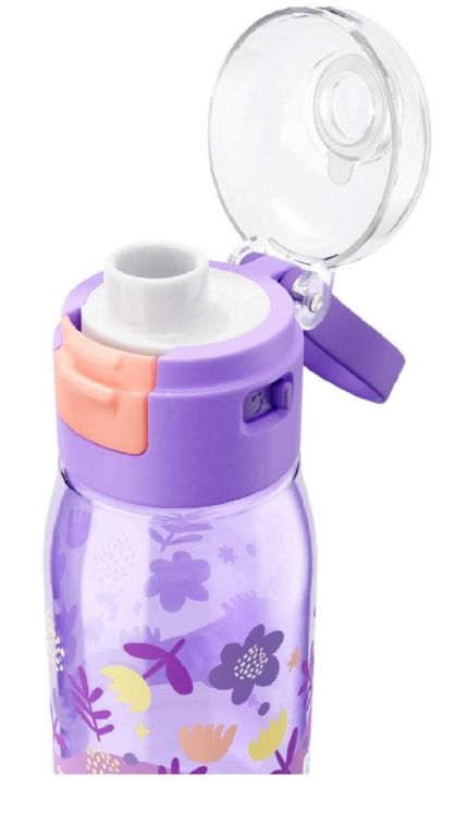 Botella Flip Gulp - Flores Púrpura 465ml