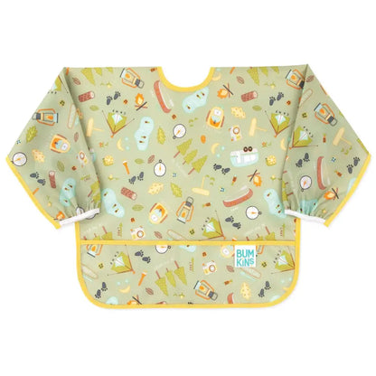 Babero con mangas Bumkins 6 a 24 meses - Campers - Verde -