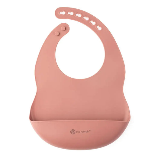 Babero de Silicona Eco Rascals - Blush - Rosa - ECO-RASCALS