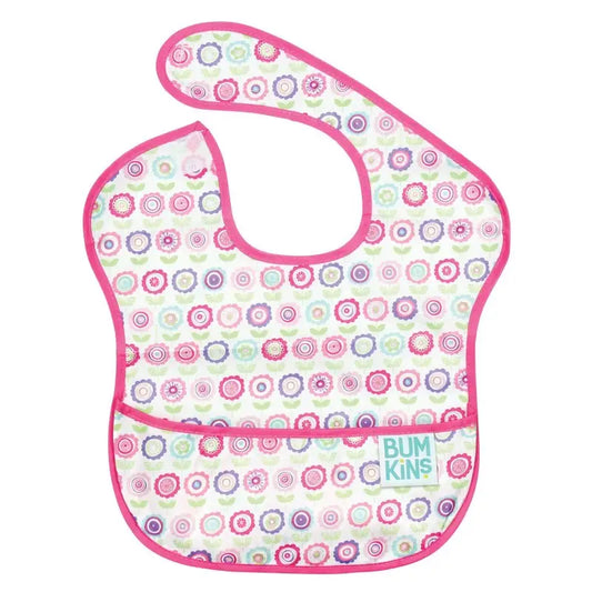 Babero Superbib Bumkins 6 a 24 meses - Bloom - Rosa -