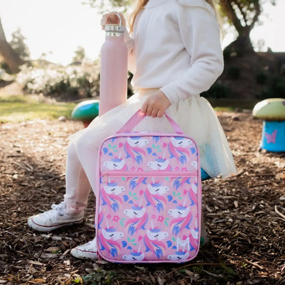 Bolsa de merienda Térmica Grande MontiiCo - Enchanted - Rosa