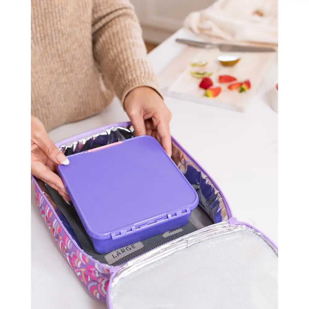 Bolsa de merienda Térmica Grande MontiiCo - Rainbow Roller