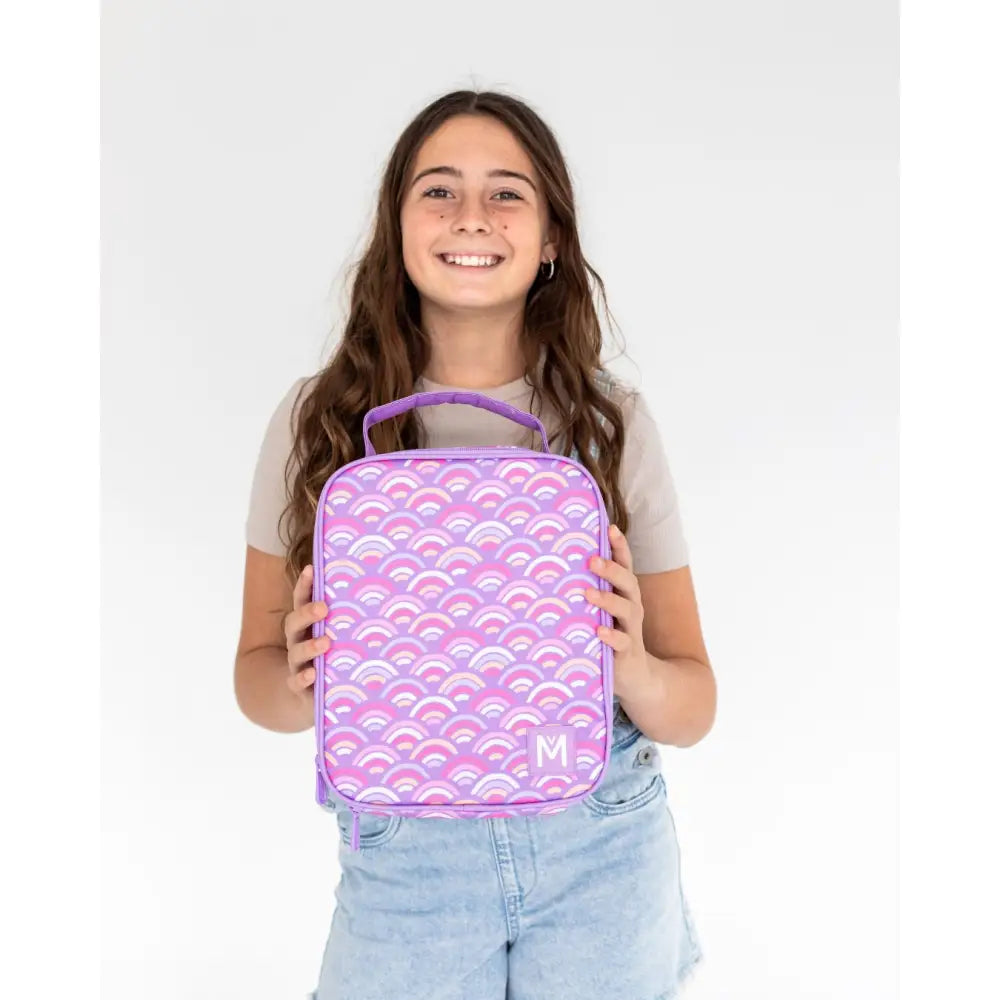 Bolsa de merienda Térmica Grande MontiiCo - Rainbow Roller
