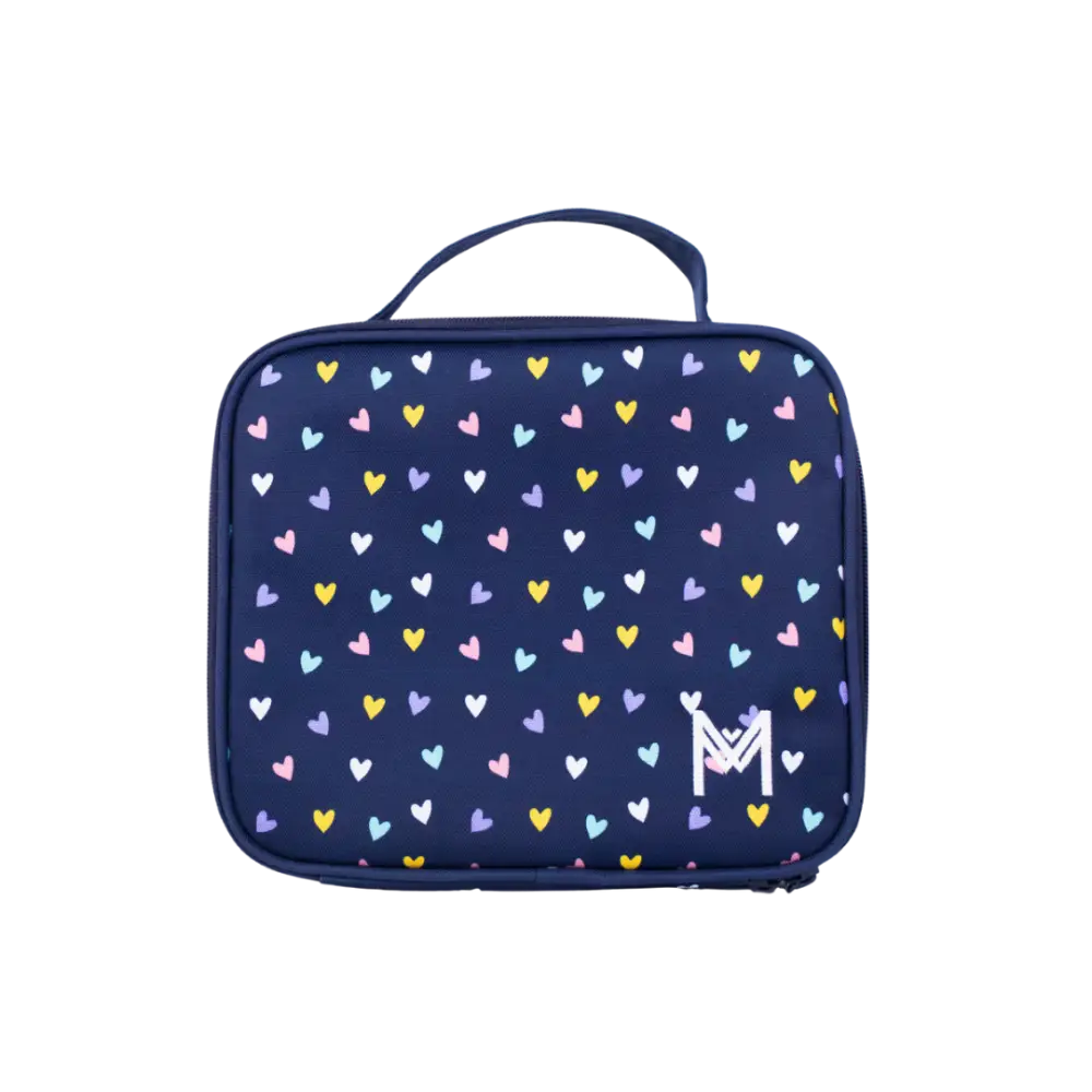 MontiiCo insulated Lunch Bag Medium - Hearts