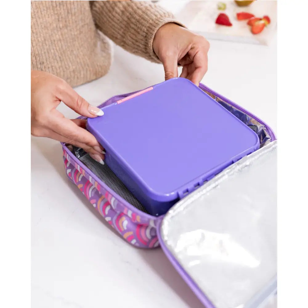 Bolsa de merienda Térmica Mediana MontiiCo - Rainbow