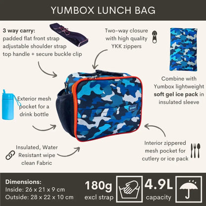 Bolsa de Merienda Térmica Yumbox - Camouflage - Camouflage