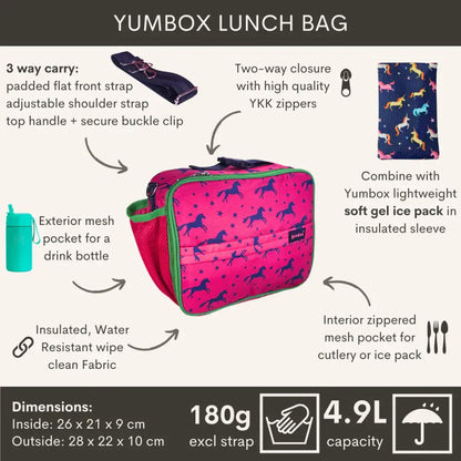 Bolsa de Merienda Térmica Yumbox - Horses - Horses - Yumbox