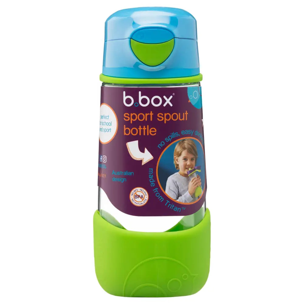 Botella con boquilla deportiva B.Box 450ml - Ocean Breeze