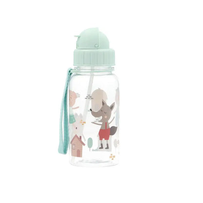 Botella con pajita 500ml - Three Little Pigs - Three Little