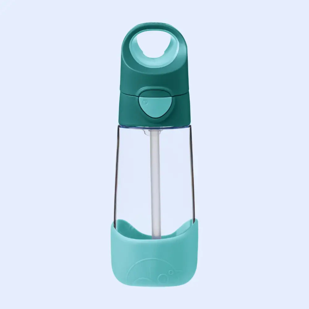 Botella con Pajita B.Box 450ml - Emerald Forest - Verde