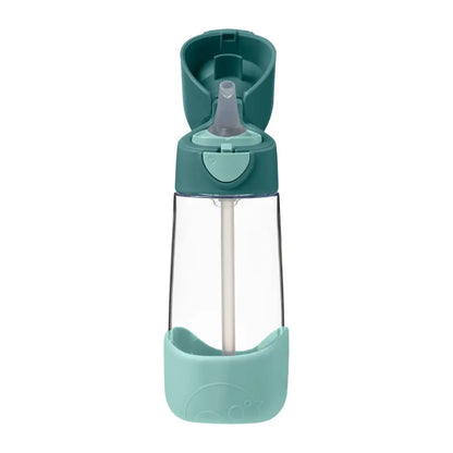 Botella con Pajita B.Box 450ml - Emerald Forest - Verde