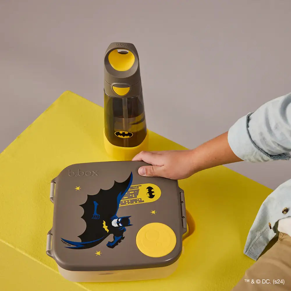 Botella con Pajita B.Box 600ml - Batman - Batman - B.Box