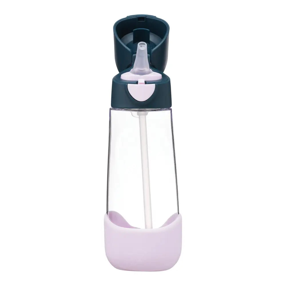 Botella con Pajita B.Box 600ml - Indigo Rose - Azul - B.Box