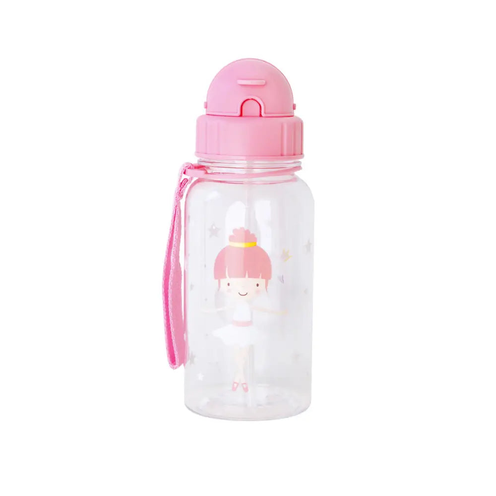 Botella con pajita - Bailarina - Rosa - Tutete