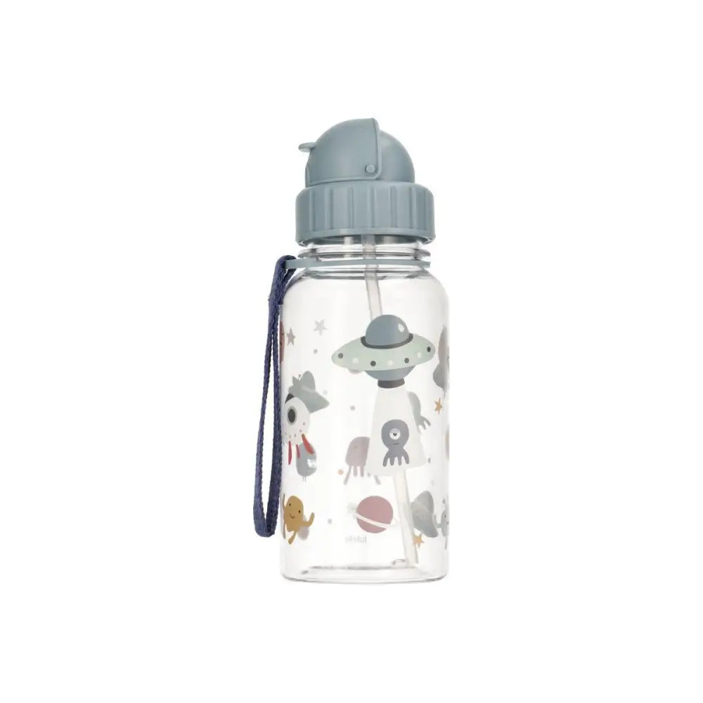 Botella con pajita - The Martians - Azul - Tutete