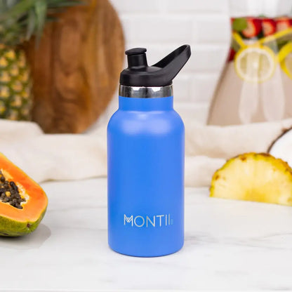 Botella Térmica Mini MontiiCo - Blueberry Blue - 350ml -