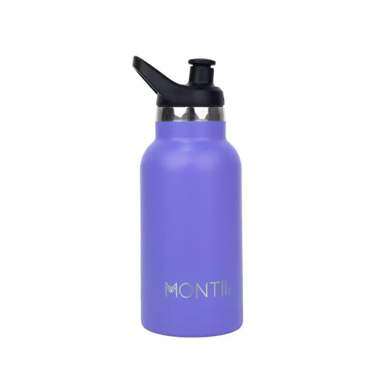 MontiiCo Mini Thermos Bottle - Stainless Steel - Grape Purple - 350ml