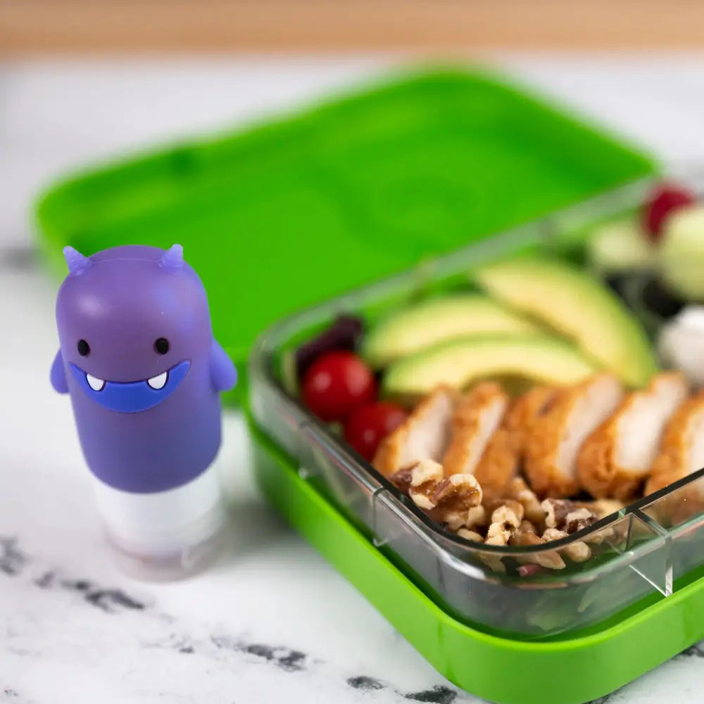 Contenedores para aderezos Squeezy Monster Yumbox - Set de 3