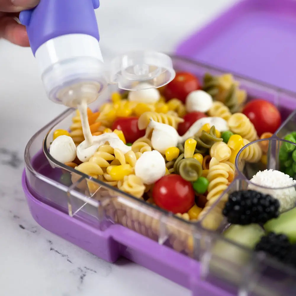 Contenedores para aderezos Squeezy Monster Yumbox - Set de 3