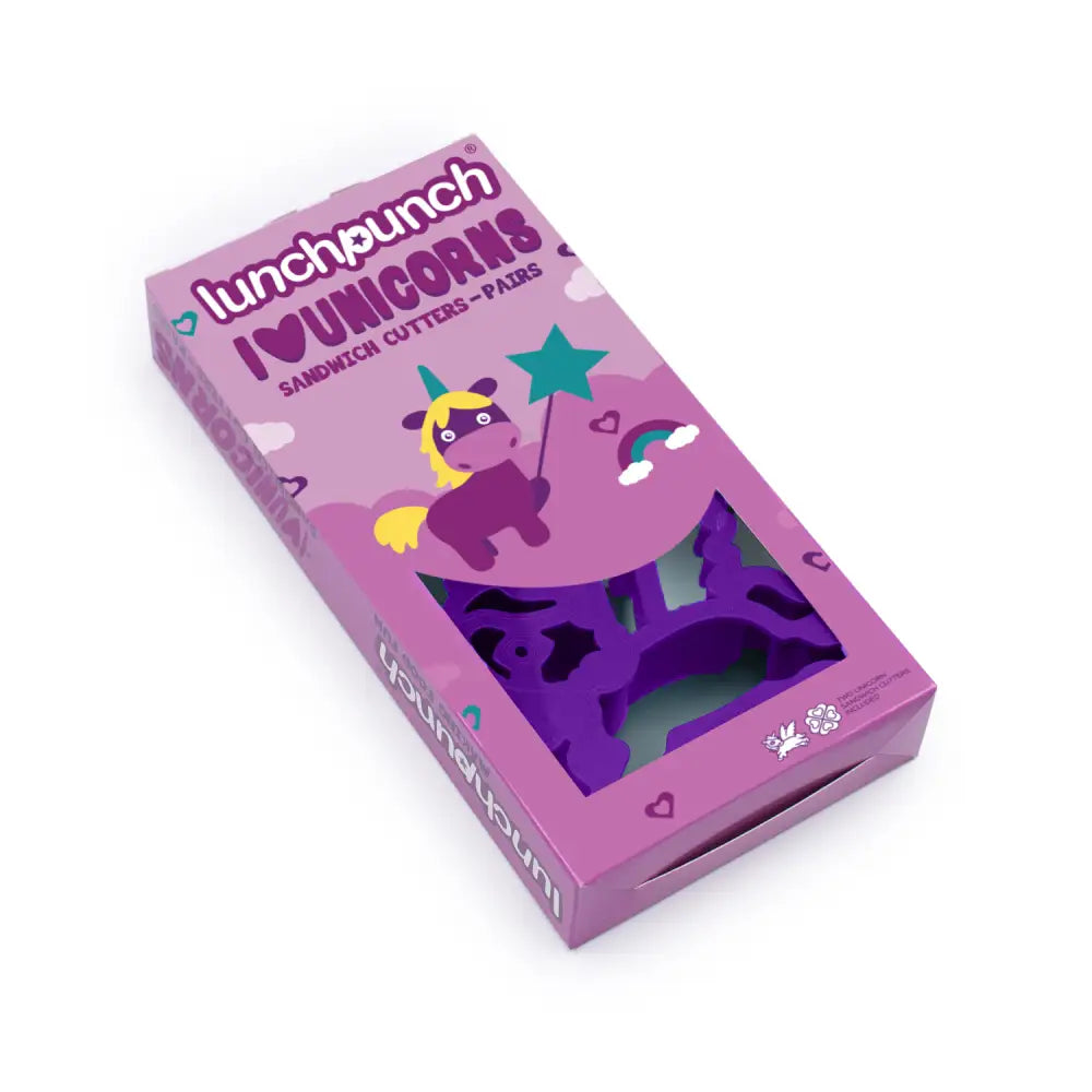 Cortadores de Sándwich Lunch Punch - Unicornio - Morado -