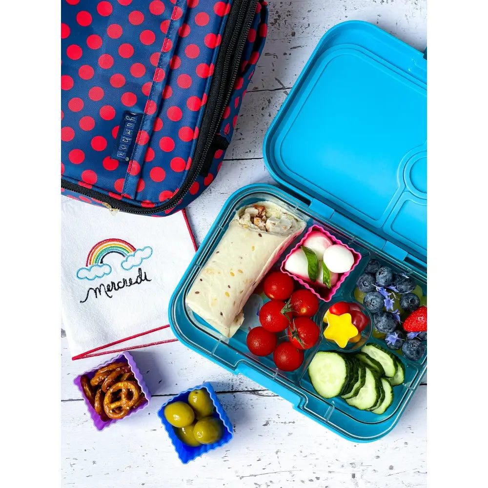 Cubos de Silicona Yumbox - Pack de 6 Azul & Verde