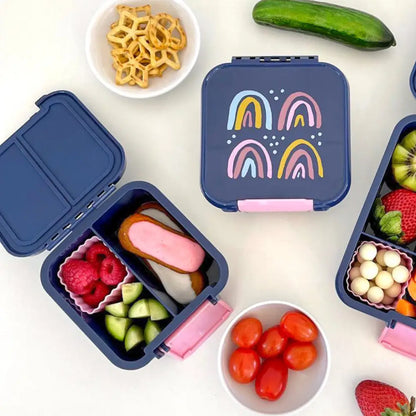 Fiambrera Bento 2 Little Lunch Box Co - Rainbow - Azul -
