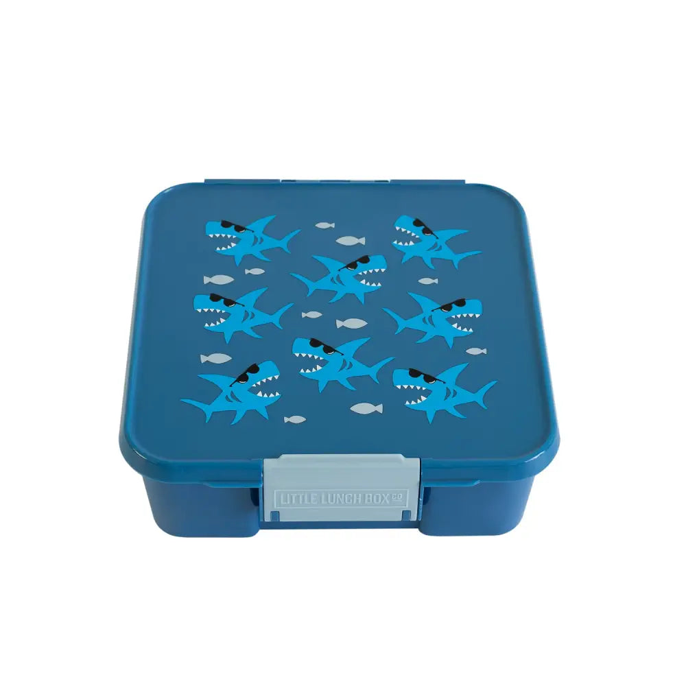 Fiambrera Bento 5 Little Lunch Box Co - Shark - Azul -