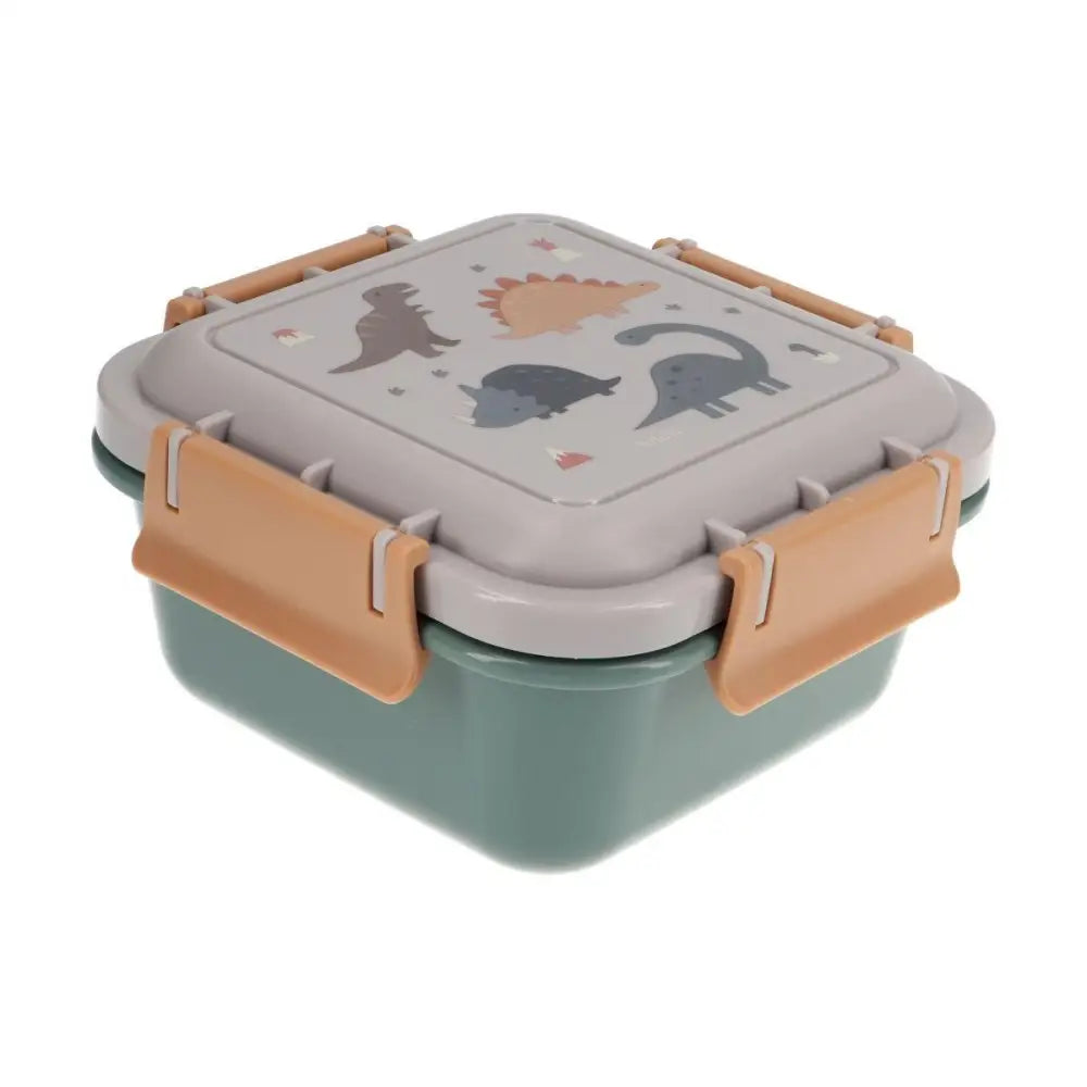 Fiambrera Caja para Almuerzo Grande - Dinos World - Verde