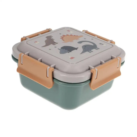 Fiambrera Caja para Almuerzo Grande - Dinos World - Verde