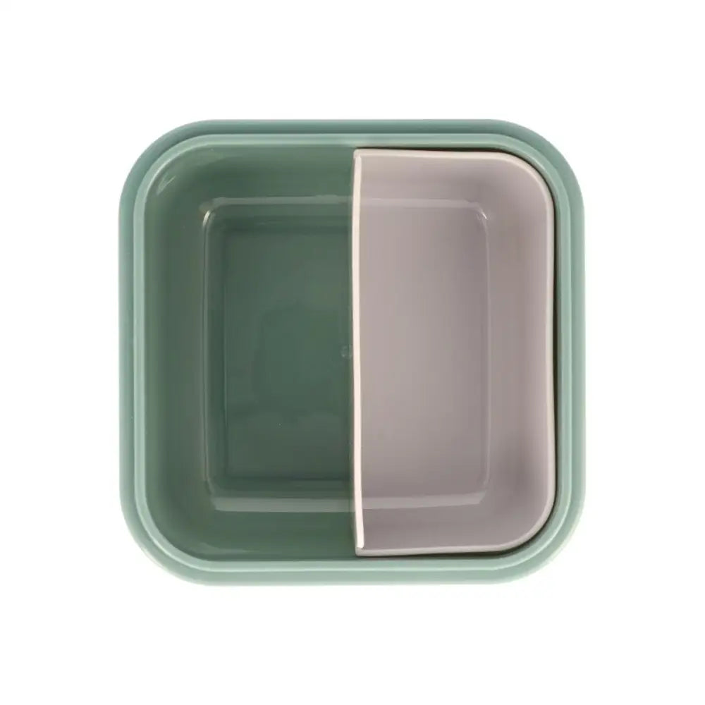 Fiambrera Caja para Almuerzo Grande - Dinos World - Verde