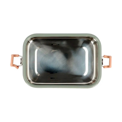 Fiambrera de acero inoxidable con correa para cubiertos