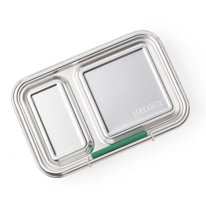Fiambrera de Acero Inoxidable Lekkabox Duo - Forest Green