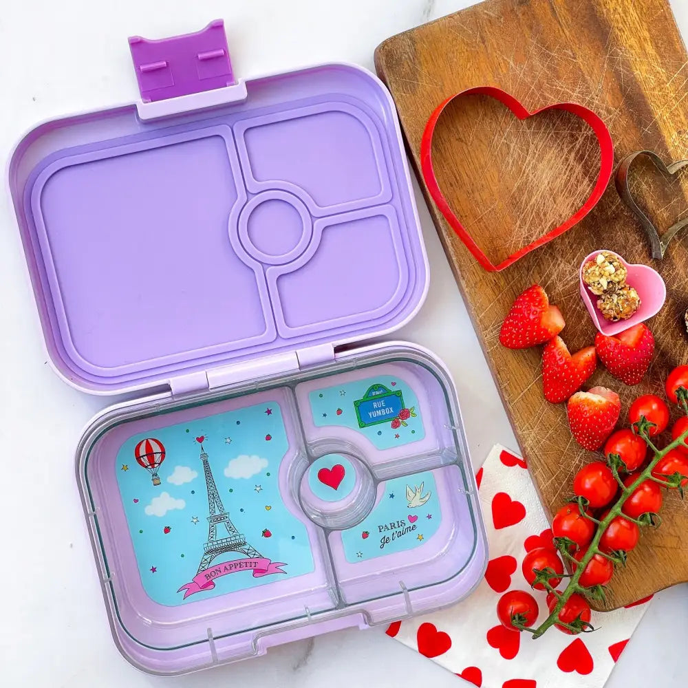 Fiambrera Yumbox Panino 4 secciones - Lulu Purple Paris Je