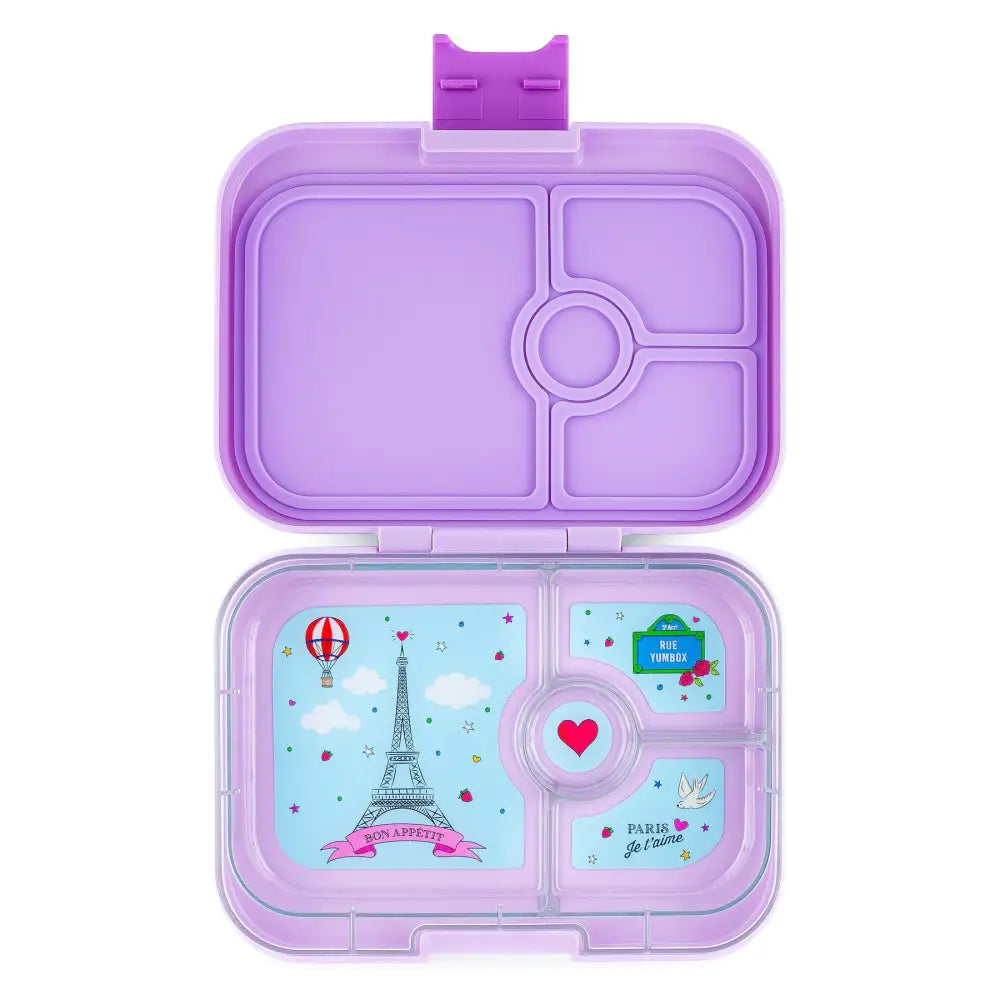 Fiambrera Yumbox Panino 4 secciones - Lulu Purple Paris Je