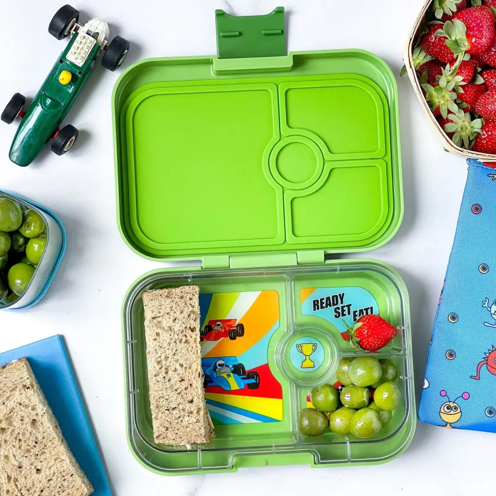 Fiambrera Yumbox Panino 4 secciones - Matcha Green Race