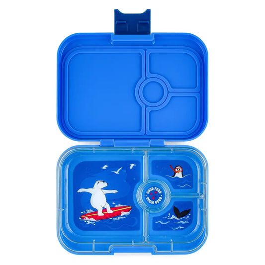 Fiambrera Yumbox Panino 4 secciones - Surf Blue Polar Bear -