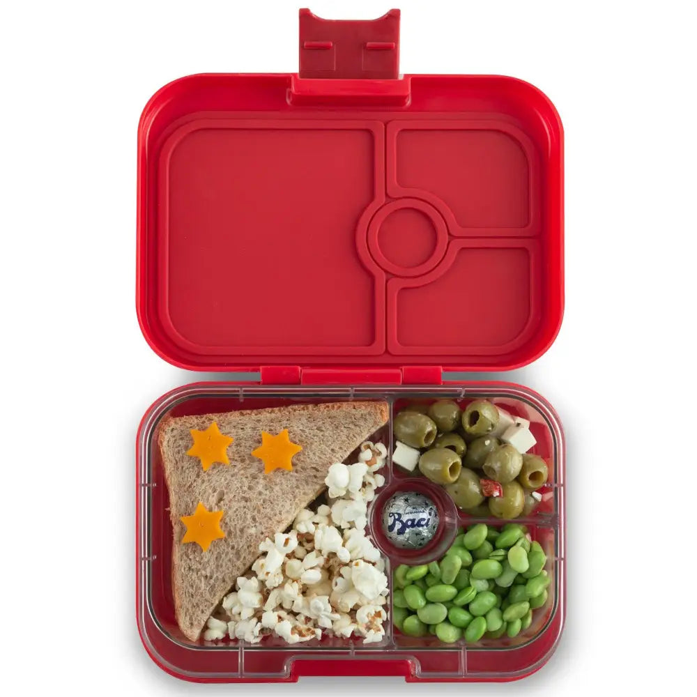 Fiambrera Yumbox Panino 4 secciones - Wow red Shark - Rojo -