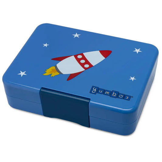 Fiambrera Yumbox Snack 3 secciones Decorada - True Blue