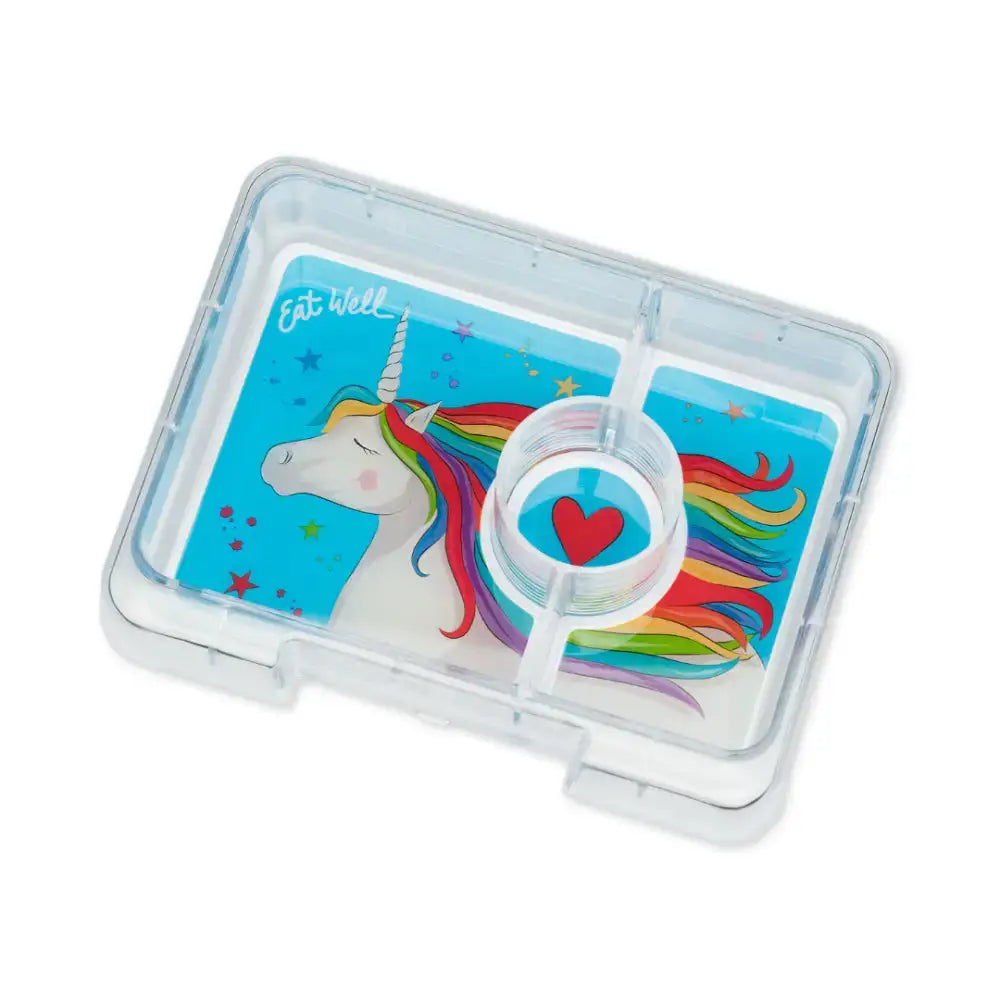 Fiambrera Yumbox Snack 3 secciones - Lavande Purple Unicorn