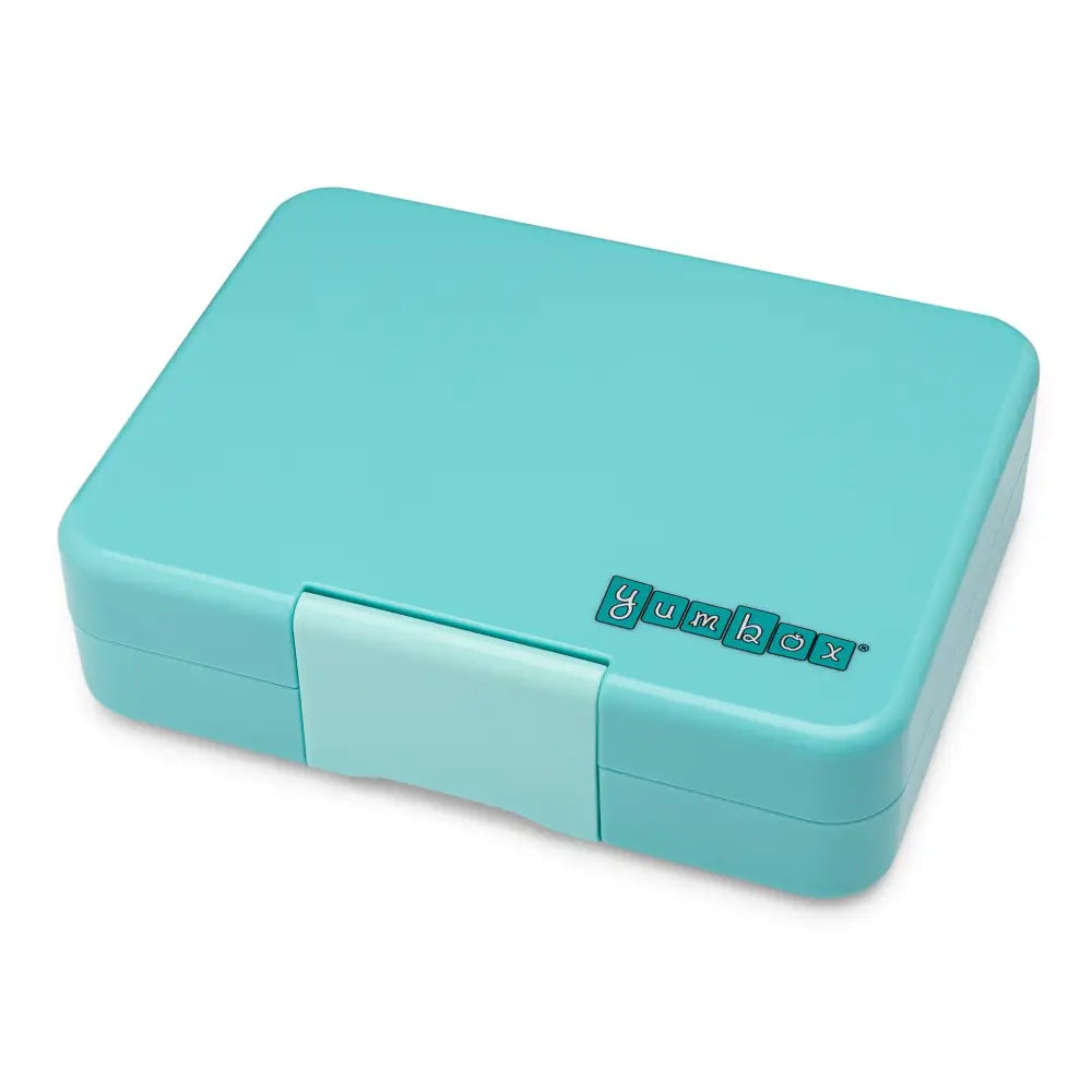 Yumbox Snack size Bento box 3-sections Misty Aqua / Toucan