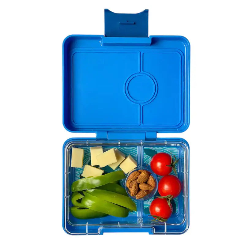 Fiambrera Yumbox Snack 3 secciones - Surf Blue Shark - Azul
