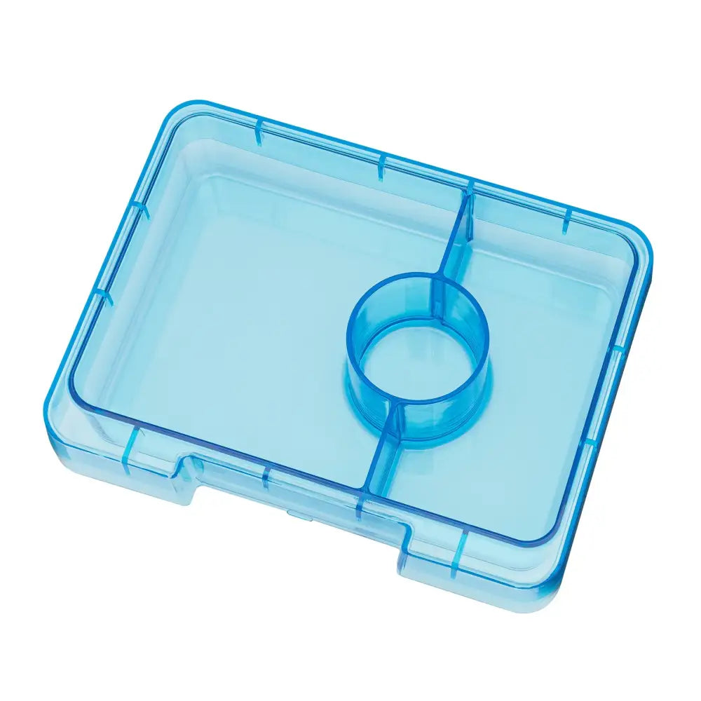 Fiambrera Yumbox Snack 3 secciones - Twinkle Aqua Glitter
